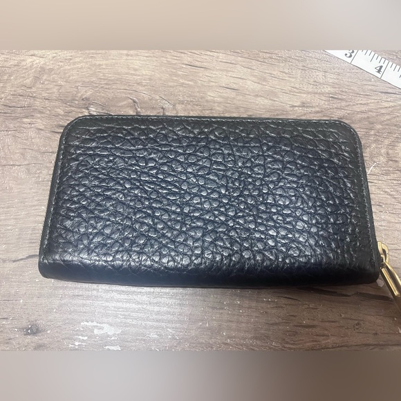 Burberry Wallet Leather Black Round - Picture 5 of 9